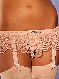 Nadia Aria takes her peach out her her peach lingerie by Digital Desire