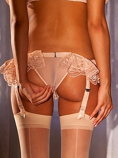 Nadia Aria takes her peach out her her peach lingerie by Digital Desire