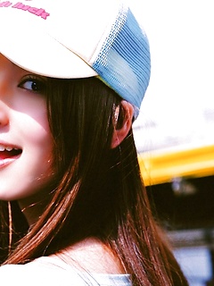 Nozomi Sasaki Asian is happy when buys clothes for her hot curves by AllGravure