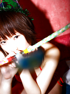 Hina Tachibana Asian takes shirt off to play with her big cans by AllGravure