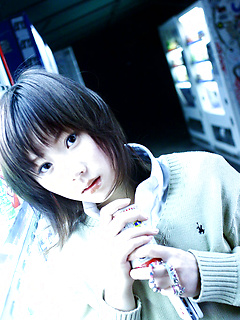 Hina Tachibana Asian takes shirt off to play with her big cans by AllGravure
