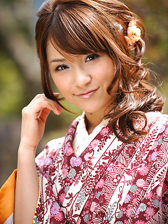 Naked asian cutie shows it all when she takes off her pink kimono by AllGravure