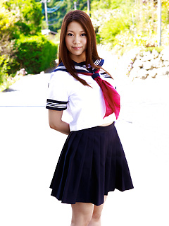 Look at how Seto Himari is hot in her school uniform by JapanHDV
