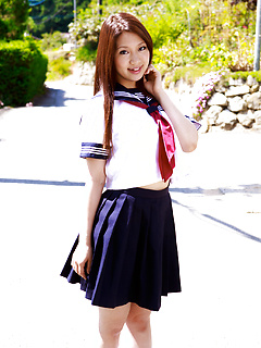 Look at how Seto Himari is hot in her school uniform by JapanHDV