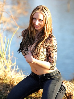 Lily posing in sexy animal print. by Lily XO
