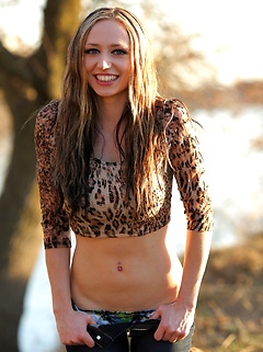 Lily posing in sexy animal print. by Lily XO