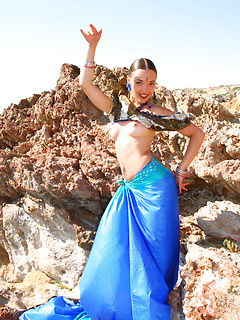 Perfection in a blue cape by Amour Angels