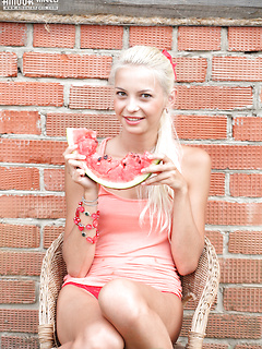 Alluring teen blonde by Amour Angels