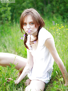 Teen Poses Outdoors by Amour Angels