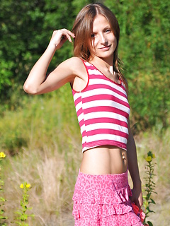 Sexy small breasted girl by Showy Beauty