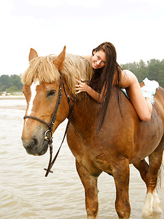 Maria horsing around by MPL Studios