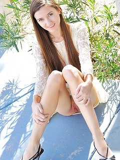 Claire in her Sunday Clothes teen erotic solo by FTVGirls
